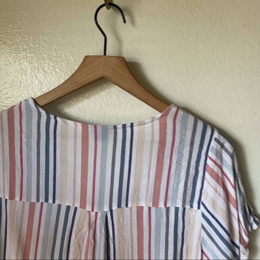 Torrid | Multi Stripe Gauze Button Front Blouse - image 7